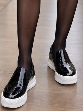 Ash JamBlack Patent Slip-On Sneakers